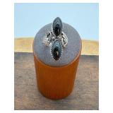 Native American Navajo Sterling Black Onyx Ring