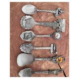 Silver Souvenir Collector Spoon Lot