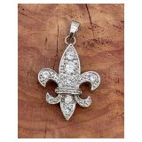 Sterling Silver Fleur De Lis Pendant