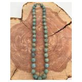 Turquoise Round Beaded Necklace