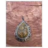 Sterling Silver Jasper Pendant