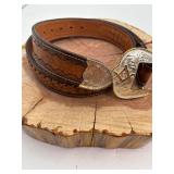 Western Ranger Style Belt Masonic Symbol