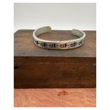 Silver Southwest/Native Bear Claw Cuff Bracelet