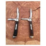 Lot of 2 Sabre Folding Pocket Knives