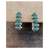 Native Navajo Sterling Turquoise Earrings