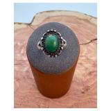 Native Navajo Sterling Turquoise Ring sz 6