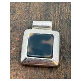 Sterling Silver Black Onyx Southwestern Pendant