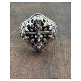 Vintage Stainless Biker Ring sz 12.5