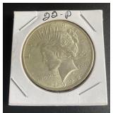 90% Silver 1922 Peace Dollar