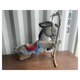 Vintage Gametime Inc Saddle Mates Cast Metal Horse