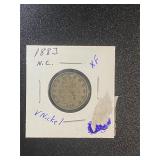 XF 1883 Liberty Nickel No Cent