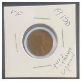 VF 1915d Lincoln Wheat Cent