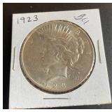 90% Silver 1923 Peace Dollar