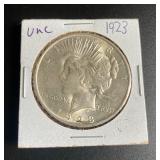 90% Silver 1923 Peace Dollar