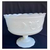 Vintage Milk Glass Compote