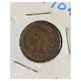 VF 1904 indian head cent