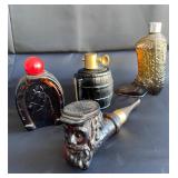 4 Vintage Avon Mens Fragrance Decanters