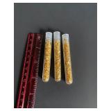 3 vials 24k gold flakes