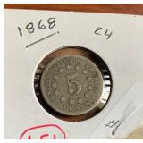 1868 Shield Nickel