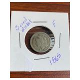 1865 3 cent piece