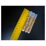 3 vials 24k gold flakes