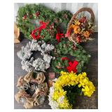 Misc Christmas Wreaths & Flowers