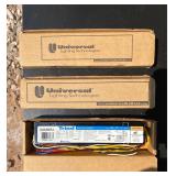 3 New Triad 4-lamp T8 Electronic Ballasts