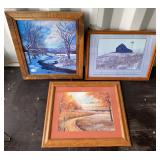 3 Framed Pictures