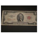 1953 $2 United States Red Note