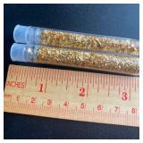 2 Vials 24k Gold Flakes