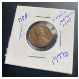 Error 1977D Lincoln Memorial Cent DDR