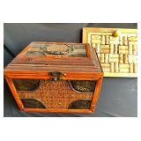 Wooden Box and Cork Board