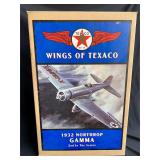1994 Wings of Texaco Die Cast Airplane Coin Bank