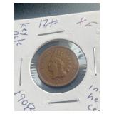 KEY DATE 1908S Indian Head Cent  XF