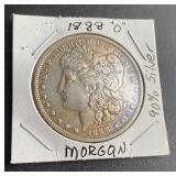 90% Silver 1888o Morgan Silver Dollar Toning