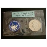 40% Silver 1972D Eisenhower Dollar