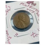 NICE ERROR1957 Lincoln Wheat Cent Uniface ERROR