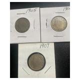 1905 1906 1907 Liberty V Nickels