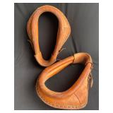 Pair of Antique Leather Horse Collars