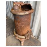Antique Cast Iron Cylinder Stove