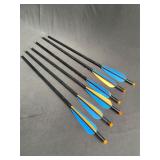 6 Cross Bow Arrows- No Tips