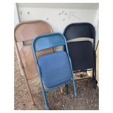 3 Folding Chairs