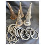 5 4' Witches Hat Strainer & 24 Rubber Gaskets