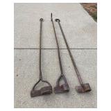 3 Branding Irons- P & p