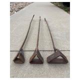 3 Branding Irons- 3 different sized triangles