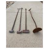 4 Branding Irons