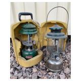 2 Lanterns- Coleman & Pyrex- 1 Case