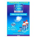 CLEAR CARE Triple Action Contact Lens Solution 2pk