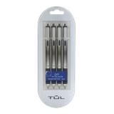 TUL GL Series Retractable Gel Pens Blue 4ct