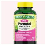 Spring Valley Prenatal 120 Mini Softgels ex 6/25